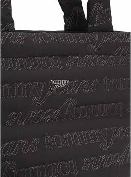 Bolsa Tommy Jeans Icon preta para mulher.
