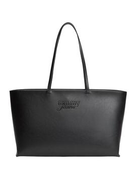Bolsa Tommy Jeans Must tote preta para mulher