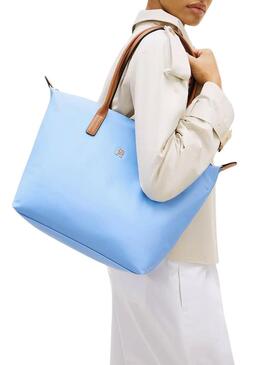 Bolsa Tommy Hilfiger Popette azul para mulher.