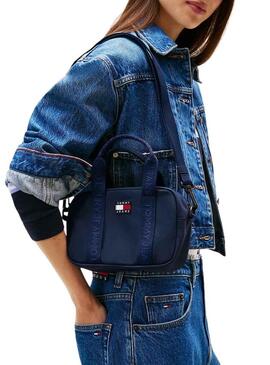 Bolsa Tommy Jeans Daily crossover azul para mulheres