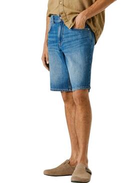 Bermudas Pepe Jeans Camden azul para homem.