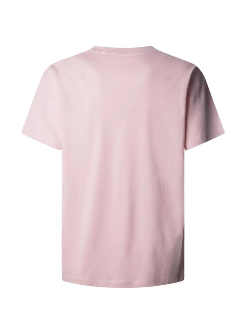 Camisa Pepe Jeans Eggo cor-de-rosa para homem.