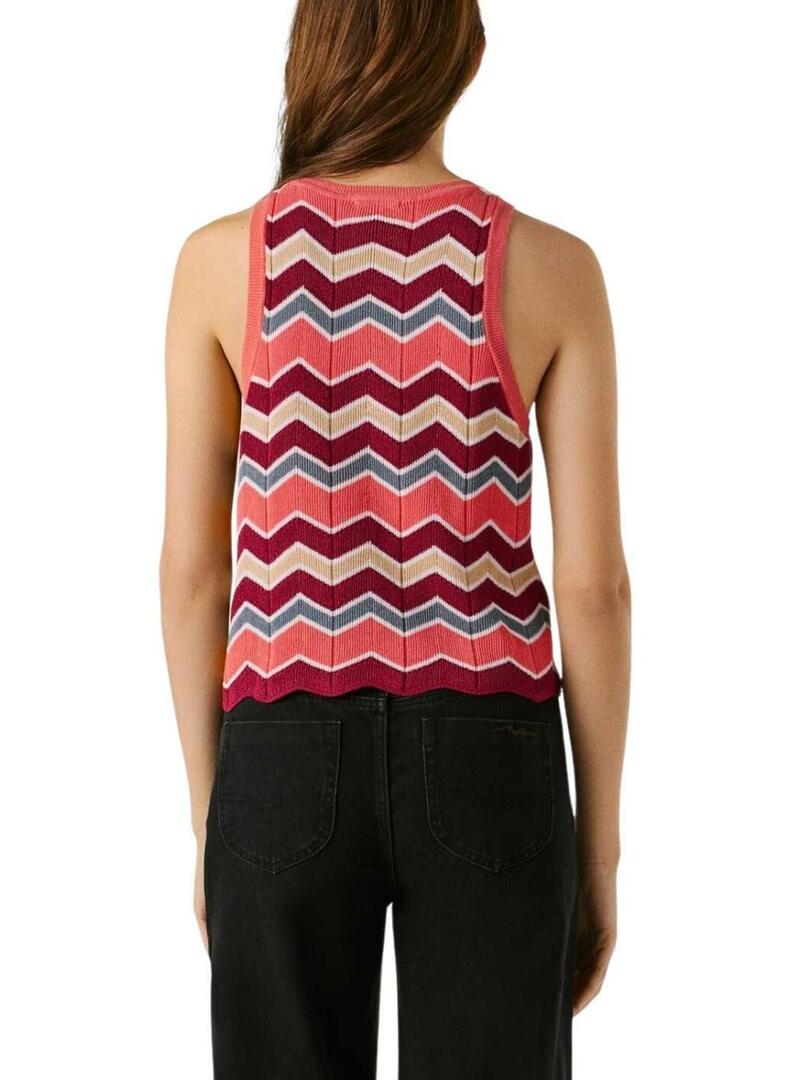 Top Pepe Jeans Kasha rosa para mulher