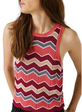 Top Pepe Jeans Kasha rosa para mulher