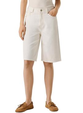 Bermudas Pepe Jeans Lexa branca para mulher