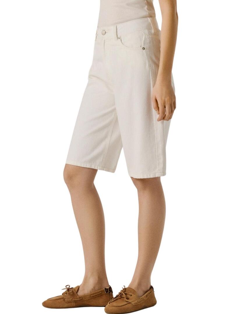 Bermudas Pepe Jeans Lexa branca para mulher