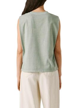 Camiseta Pepe Jeans Mirari verde para mulher.