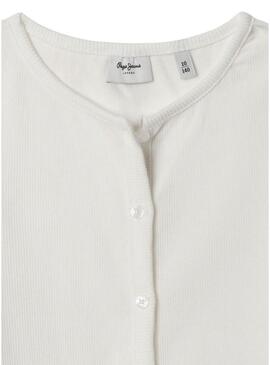 Camisa Pepe Jeans Angy branca para menina