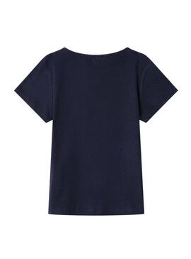 Camiseta Pepe Jeans Angy azul marinho para menina.