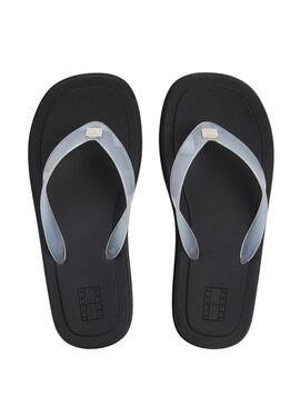 Chinelos de goma Tommy Jeans Cleated Jelly para mulher