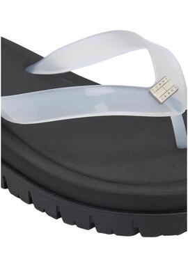 Chinelos de goma Tommy Jeans Cleated Jelly para mulher