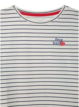 Camiseta Pepe Jeans Gertrudis listrada para menina