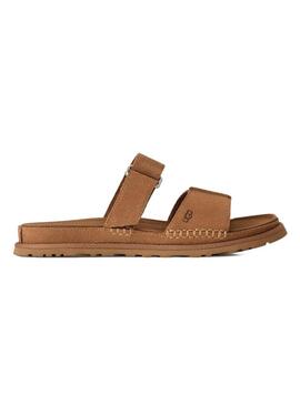 Chinelos UGG GoldenGaze Slide Chestnut para mulher