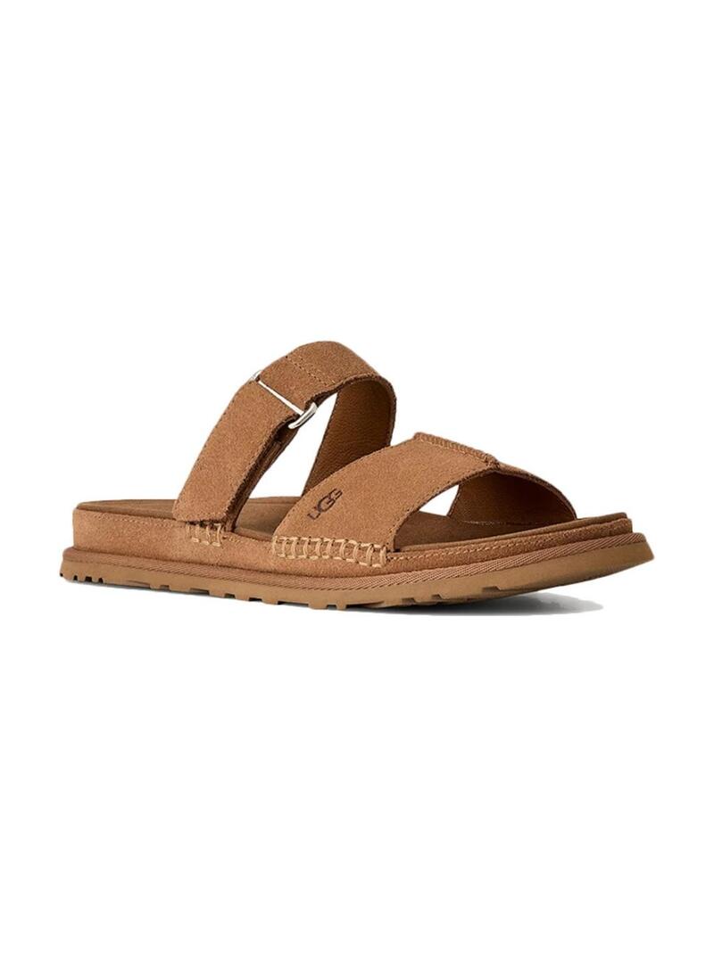 Chinelos UGG GoldenGaze Slide Chestnut para mulher