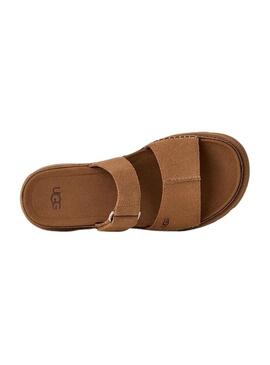 Chinelos UGG GoldenGaze Slide Chestnut para mulher