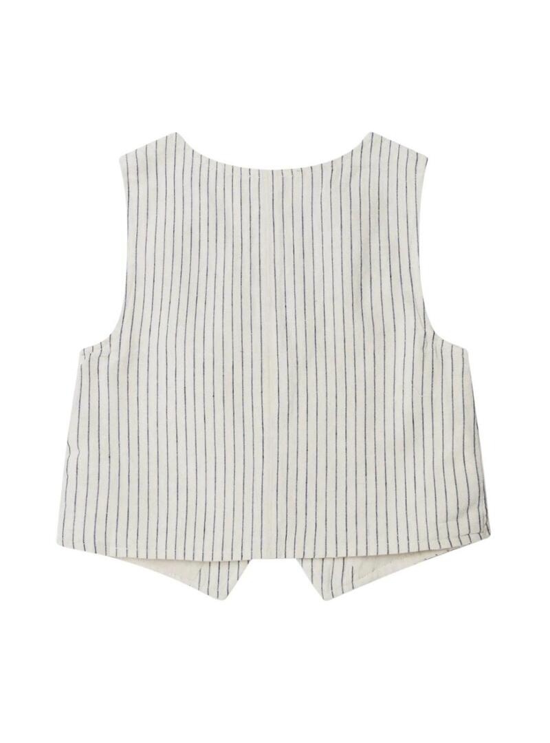 Colete Pepe Jeans Izzy listrado diplomático para menina.