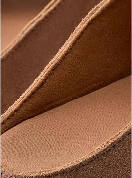 Sandálias UGG Goldenstar Hi Cutout Slide Chestnut para mulheres.