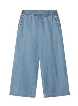 Calça Pepe Jeans Ivy azul jeans para menina.