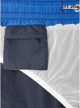 Roupa de banho Pepe Jeans com logotipo azul marinho para menino.