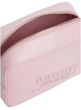 Bolsa Tommy Jeans Must Camera rosa para mujer.