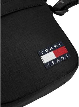 Bolsa Tommy Jeans reporter Essential Ripstop preta para homem