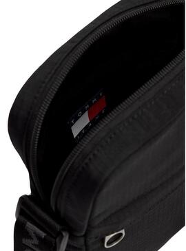 Bolsa Tommy Jeans reporter Essential Ripstop preta para homem