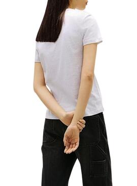 Camisa Tommy Jeans Bubble cinza para mulher