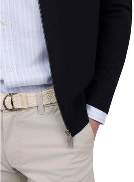 Casaco de malha azul marinho El Ganso para homem.