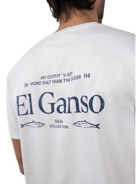 Camisa El Ganso Peixes branca para homem.