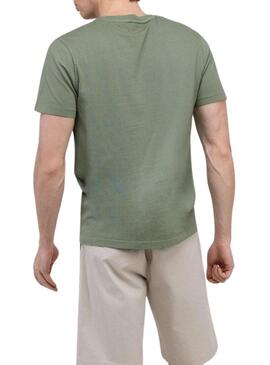 Camiseta El Ganso Dyed verde para homem