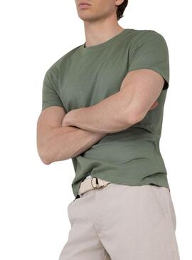 Camiseta El Ganso Dyed verde para homem