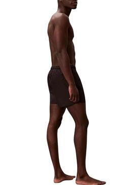 Calção Calvin Klein Jeans Drawstring preto para homem