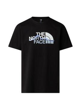 Camiseta The North Face Line preta para homem.