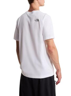 Camiseta The North Face Line branca para homem.