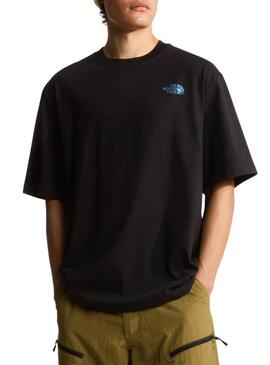 Camiseta The North Face LQD preta para homem.