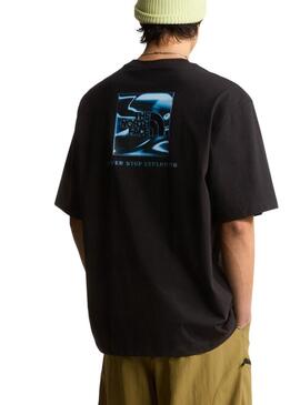 Camiseta The North Face LQD preta para homem.
