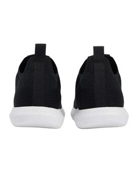 Sapatilhas Tommy Hilfiger Knit Extralight preto para mulher.