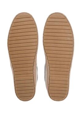Alpargatas Tommy Hilfiger Chambray bege para homem.