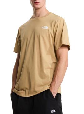 Camiseta The North Face Evo box bege para homens.
