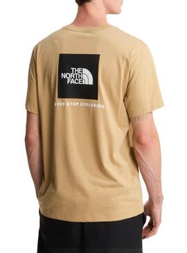 Camiseta The North Face Evo box bege para homens.