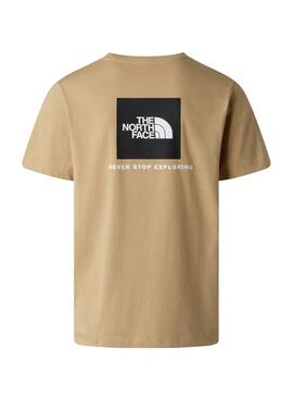 Camiseta The North Face Evo box bege para homens.