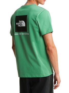 Camiseta The North Face Evo box verde para homem.