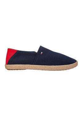 Alpargatas Tommy Hilfiger Core com logo marinho para homens.