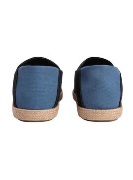 Alpercatas Tommy Hilfiger Core com logo preto para homem.
