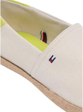 Alpargatas Tommy Hilfiger Core com logo bege para homem.