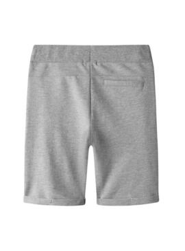Bermudas Name It Vimo cinza para menino