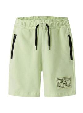 Bermudas Name It Fauvne verde para menino