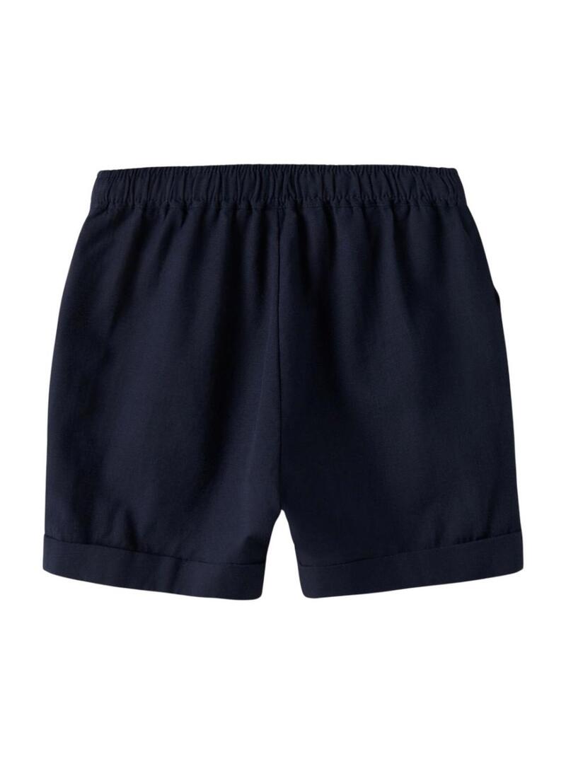 Shorts Name It Filip azul marinho para criança