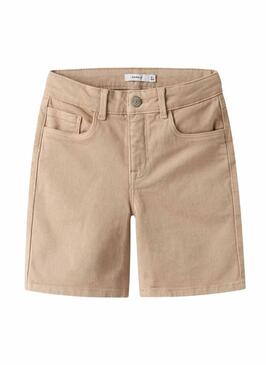 Bermudas Name It Ryan camel para menino