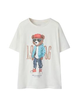 Camisola Name It Dobs branca para menino.